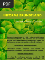 Informe Brundtland y Desarrollo Sostenible | PDF