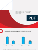 Medición de pobreza para el año 2012