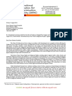 IOSDE Letter to Prime Minister Reinfeldt 