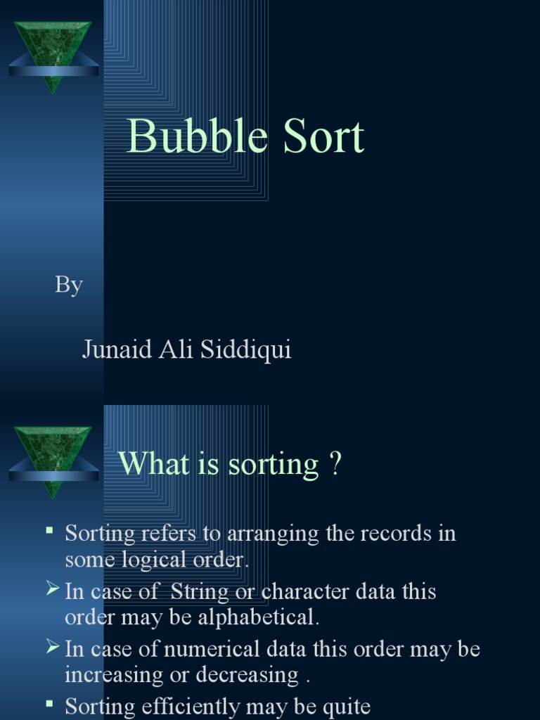 Bubble Sort | PDF | Discrete Mathematics | Algorithms And Data Structures