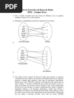 Lista de Exercicios de Banco de Dados - 1