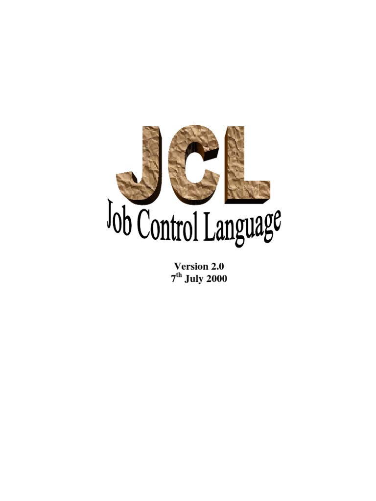 JCL Syntax and Parameters Guide | PDF | Parameter (Computer Programming ...