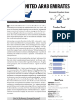 UAE Eco Freedom Score (2012)