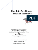 User Interface Design