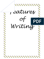 Features of Writing