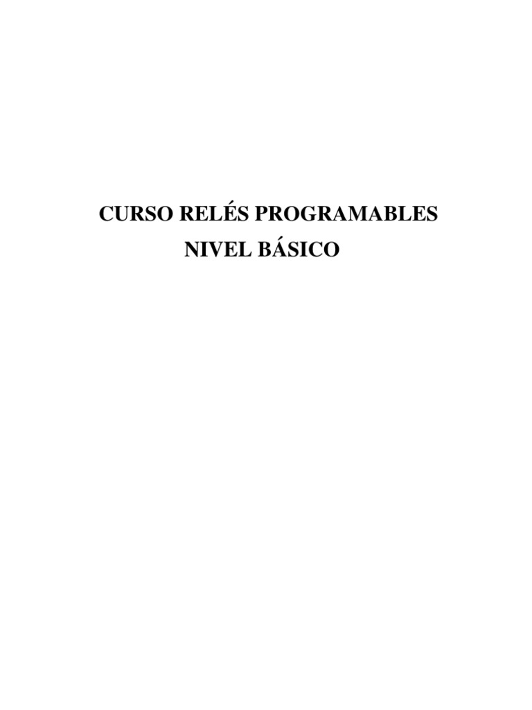 Curso Rel$c3$89s Programables PDF | PDF