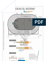 Pista de Atletismo Medidas