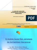 El Analisis de Causa Raiz Estrategia de Confiabilidad