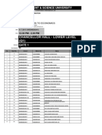 MSU Exam Attendance List Economics