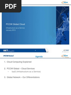 Pccw Global Cloud Services Iaas Jan 2013 Software As A Service