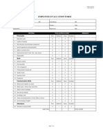 Employee Evaluation Form