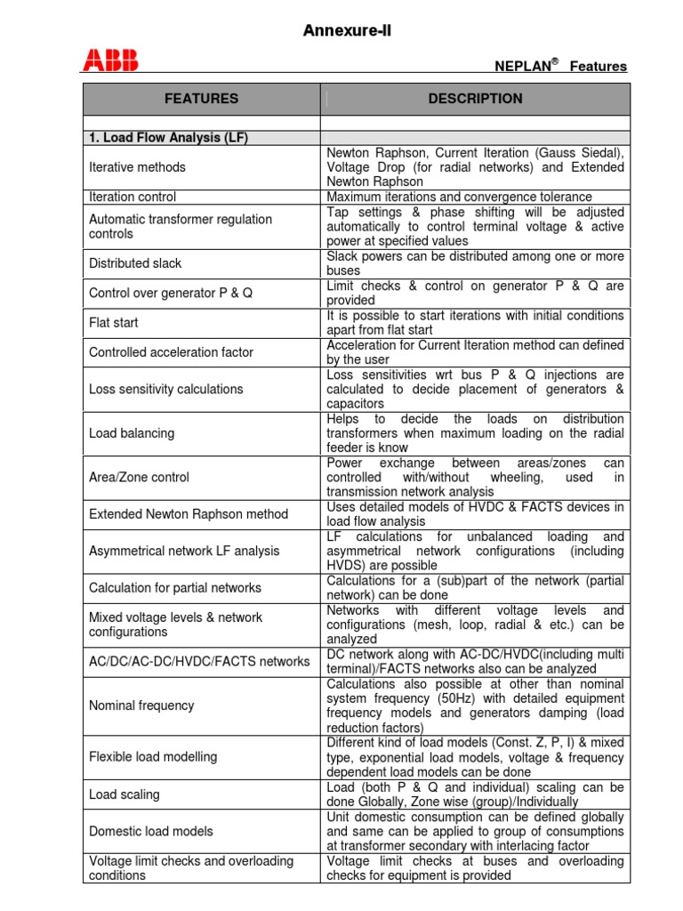 Power System Simulation Lab software-NEPLAN Features PDF | PDF ...