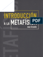 Grondin Jean - Introduccion a La Metafisica