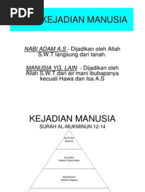 Asal Kejadian Manusia Pdf