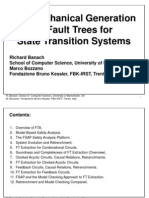 The Mechanical Generation of Fault Trees For State Transition Systems