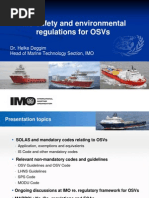 IMO Safety and Environmental Regulations For OSVs - H Deggim