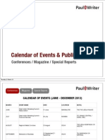 Events & Publications Calendar