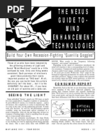 The Nexus Guide To-Mind Enhancement Technologies: Bui LD Your Ow N Reces Sion-Fi Ghting "G Ueril La Goggle S"