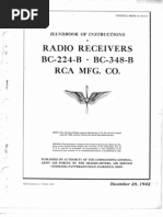 Radio Receiver BC-348-B User and Service Tech Manual