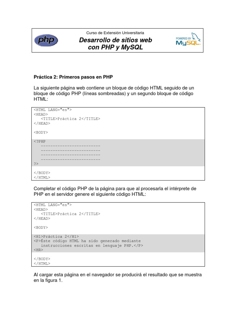 Practica 2 + Ejercicios | PDF