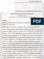 Artigo - A Importância Do Estudo Da Anatomia Humana para Estudantes Da Área Da Saúde