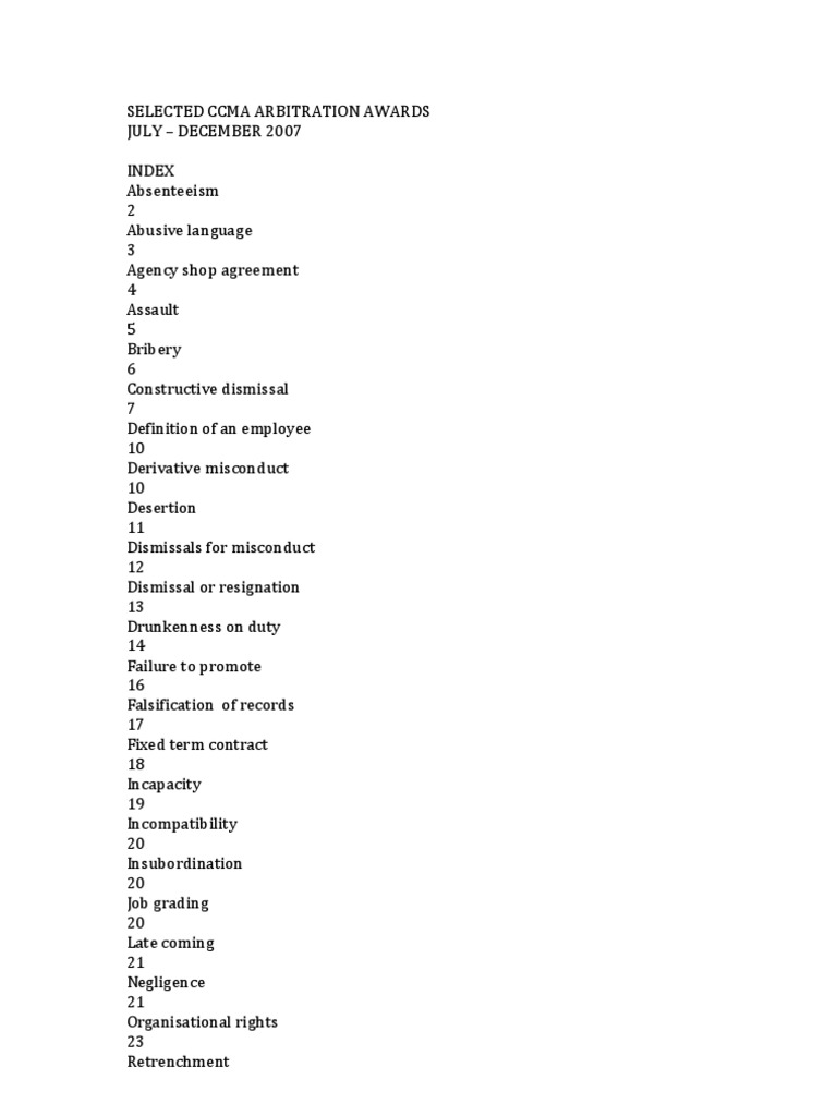 Ccma Case Rulings Pdf Witness Employment