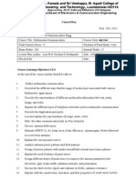 Department of Electronics & Communication Engineering: Course Learning Objectives-CLO