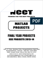 2013 IEEE Matlab Project Titles, NCCT - IEEE 2013 Matlab Project List