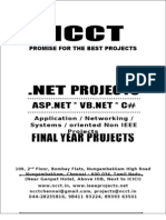 2013-14 DotNET Project Titles, (Non IEEE) Networking & Appl .NET Project List - NCCT