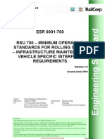 Infrastructure Maintenance Vehicle Specific Interface Requirements