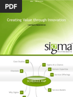 Download Sigma Corporate Presentation by Sigma SN157193577 doc pdf