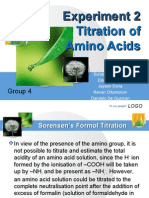 Experiment 2 Titration of Amino Acids