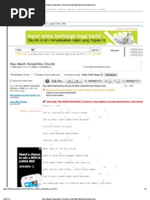 Print Kau Masih Kekasihku Chords By Naff Ultimate Guitar