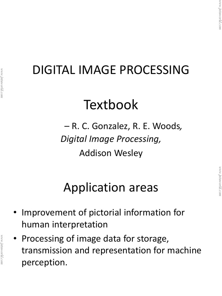 Digital Image Processing: Textbook | PDF | Computers | Technology ...