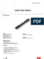 Data Sheet Led 2aaa Pocket Pen Torch: Product Image