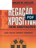 PREGAÇÃO EXPOSITIVA Sem Anotações - Charles W. Koller - Original