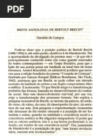 Breve Antologia Bert. Brecht - Aroldo de Campos