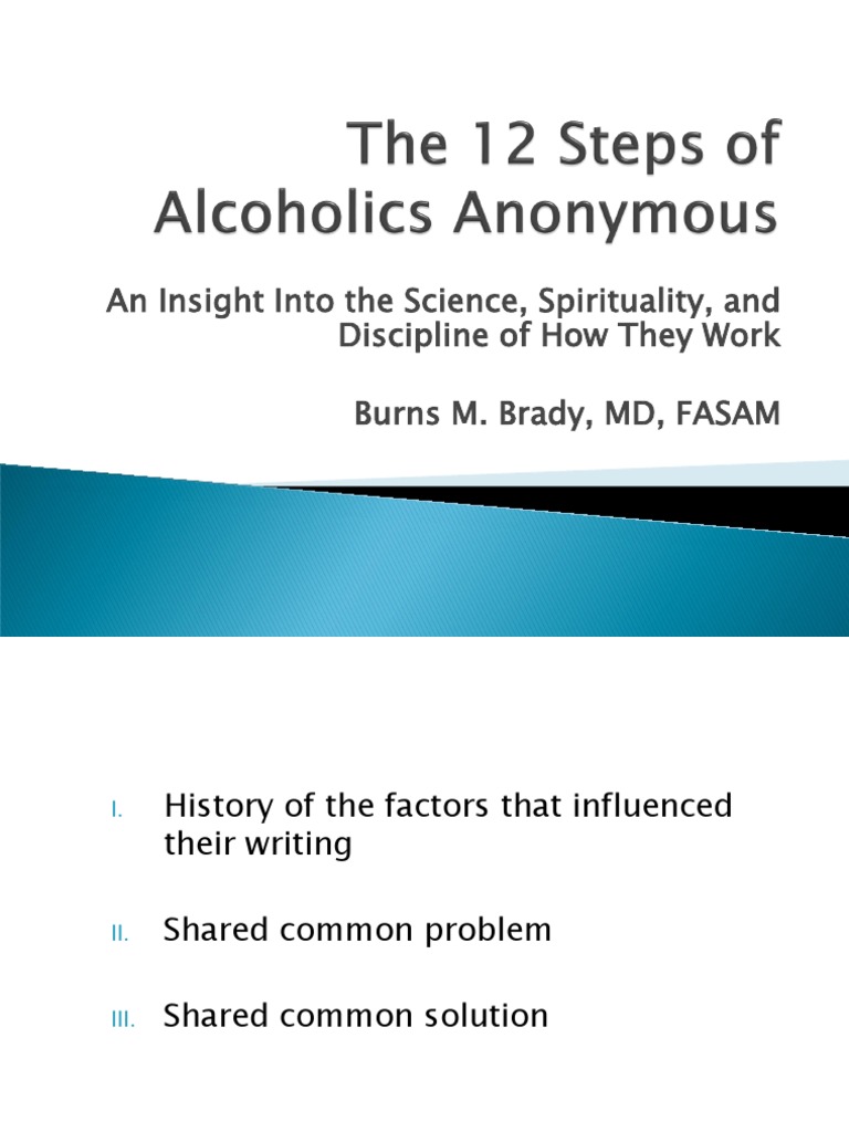 The 12 Steps Of Alcoholics Anonymous Revised Pdf Alcoholism
