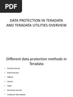 Data Protection in Teradata and Teradata Utilities Overview