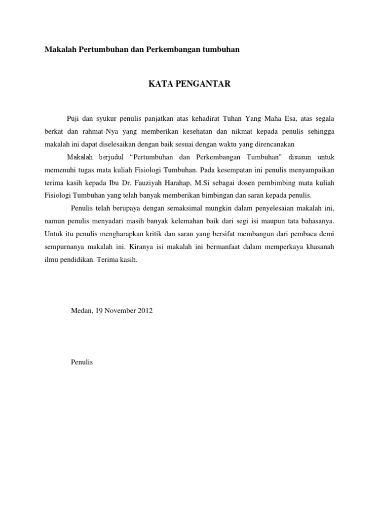 Makalah Pertumbuhan Dan Perkembangan Tumbuhan