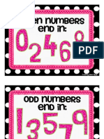 Even Numbers End In:: Created by Aimee Salazar