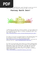 Download The Biography of the award winning MMORPG Fantasy Earth Zero by Fantasy Earth Zero SN157239589 doc pdf