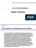 Radar Antennas: Introduction To Radar Systems
