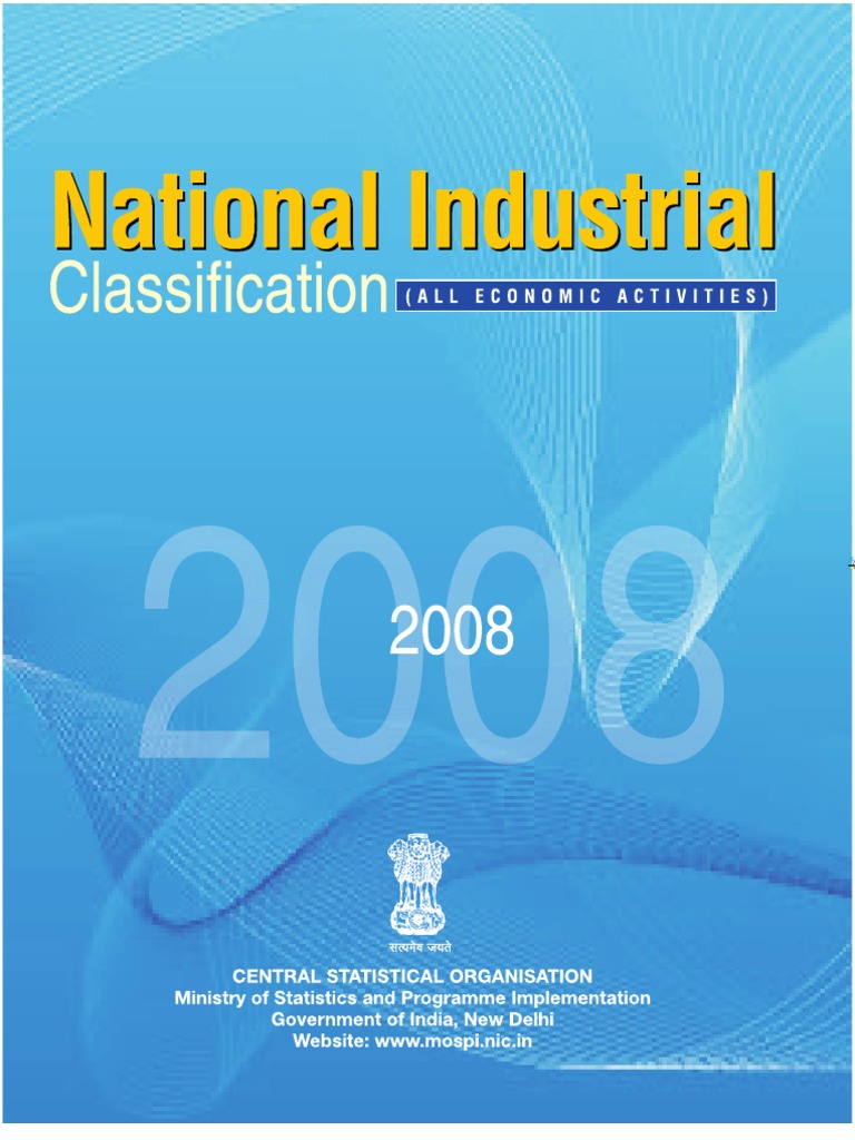 NIC Codes 2008 Industries Statistical Classification