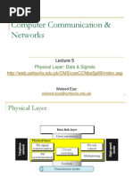 Computer Communication & Networks: Physical Layer: Data & Signals