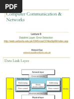 Computer Communication & Networks: Datalink Layer: Error Detection