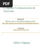 Computer Communication & Networks: Network Layer: IP and Address Mapping (Contd.)