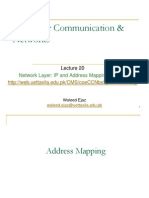 Computer Communication & Networks: Network Layer: IP and Address Mapping (Contd.)