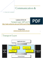 Computer Communication & Networks: Transport Layer: UDP and TCP