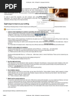Common errors in report writing assignments